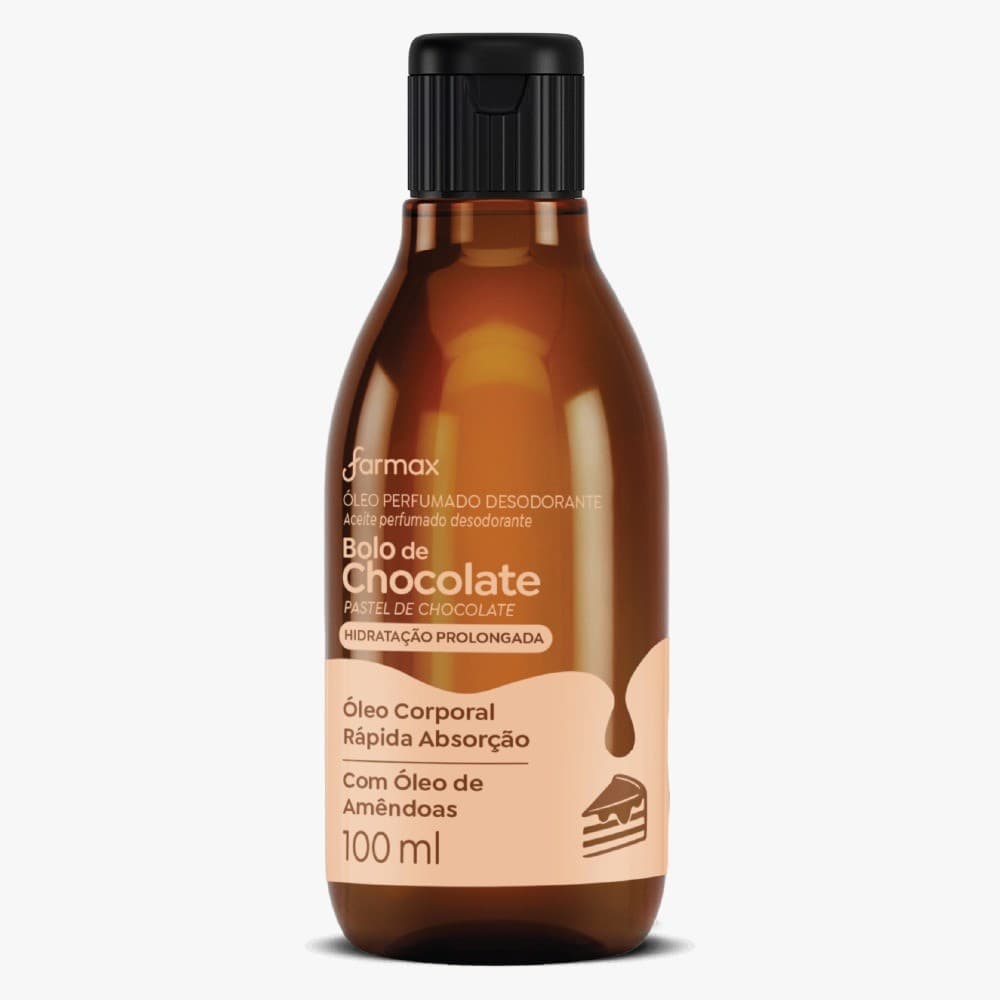 Farmax Óleo Perfumado Corporal Bolo De Chocolate - 100ml