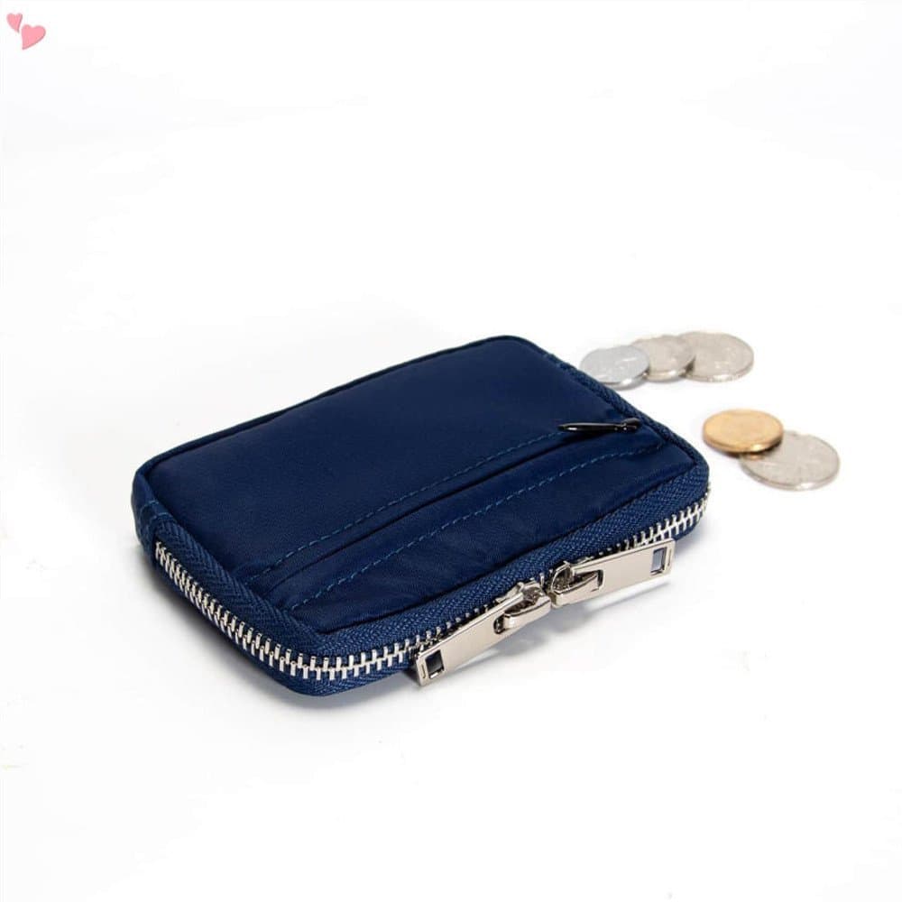 Carteira Masculina Japonesa Porta-Cartões Pequeno Nylon À Prova D'água Bolsa Com Zíper Para Moedas