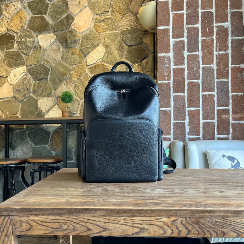 Wolf Road 2026 novo estilo de couro genuíno negócios Commuter mochila de grande capacidade mochila de viagem de negócios