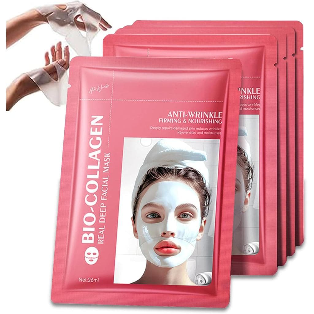 Máscara Facial de Colágeno Coreano, Máscara Facial Orgânica de Colágeno Coreano, Máscara Noturna Hidratante Anti-Envelhe