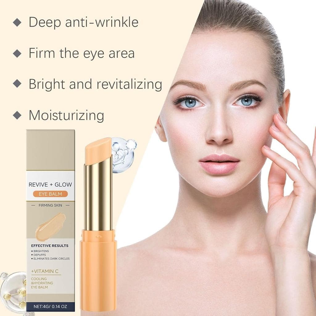 Bálsamo em Bastão para Olhos com Vitamina C para Olheiras e Olhos Inchados, Hidratante e Firmador, Anti-Envelhecimento,