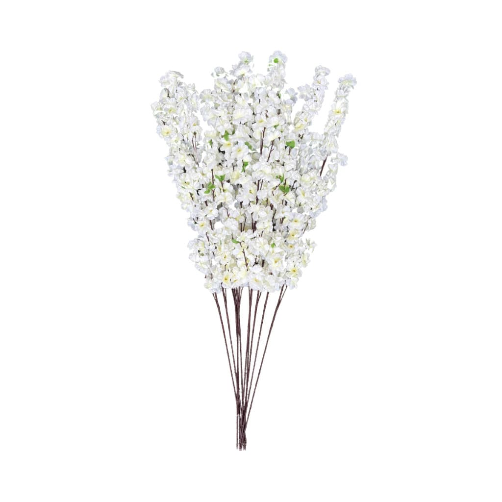 Haste Cerejeira Pessegueiro Artificial Branca Grande 125cm Decoração Painéis Portas Arcos Arranjos
