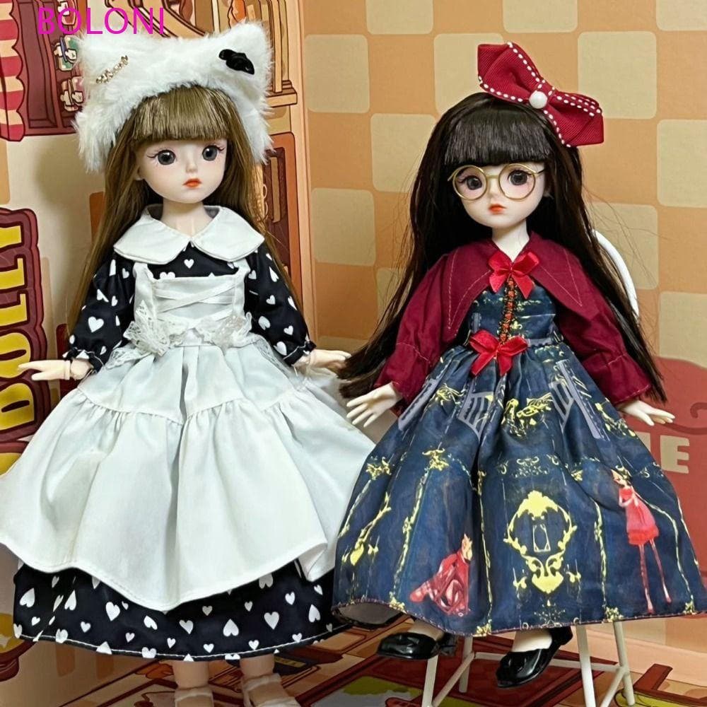 Boneca Bjd BOLONI De 30 Cm Com Roupas , Bonecas De Princesa De Cabelo Longo 1/6 SD , Elegantes
