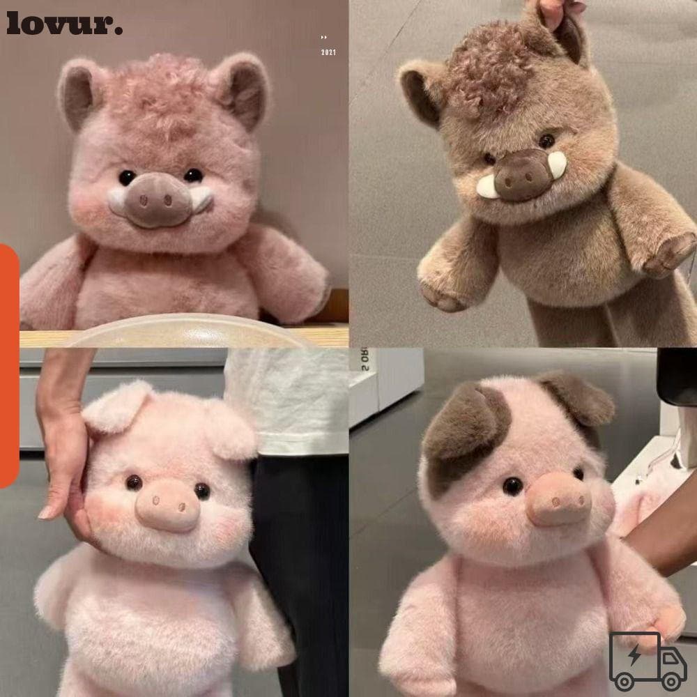 Travesseiro De Pelúcia De Porco LOVUR , Brinquedo 17.7 Polegadas Com Suporte Emocional , Macia E Fofa De Animais