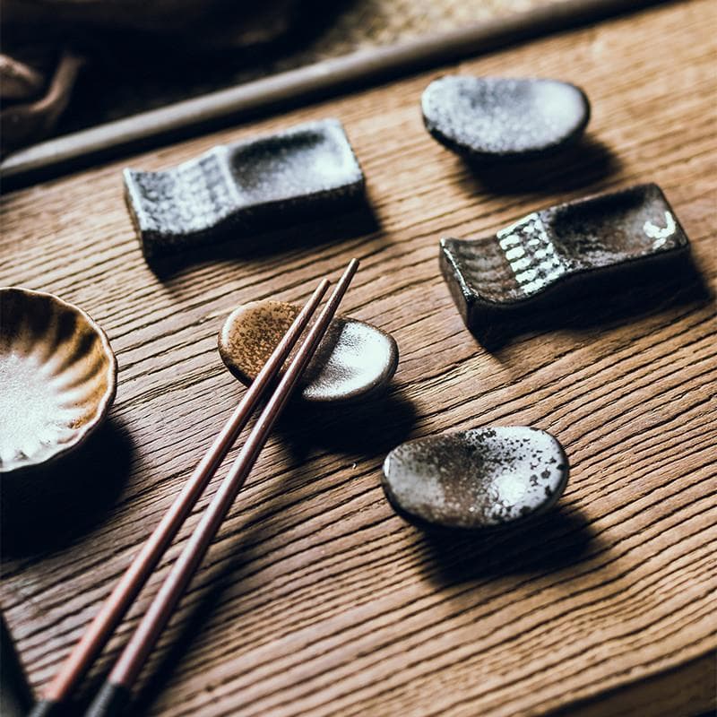 Estilo japonês pauzinho resto titular cerâmica Hotel colocação suporte de mesa simples criativo pauzinho travesseiro uso