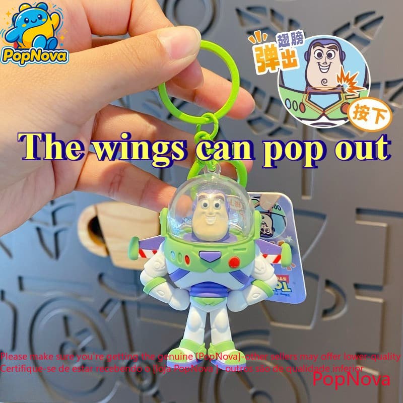 Chaveiro Toy Story Buzz Lightyear As Asas Podem Aparecer‌ Pingente De Mochila Escolar De Brinquedo Infantil Multifuncion