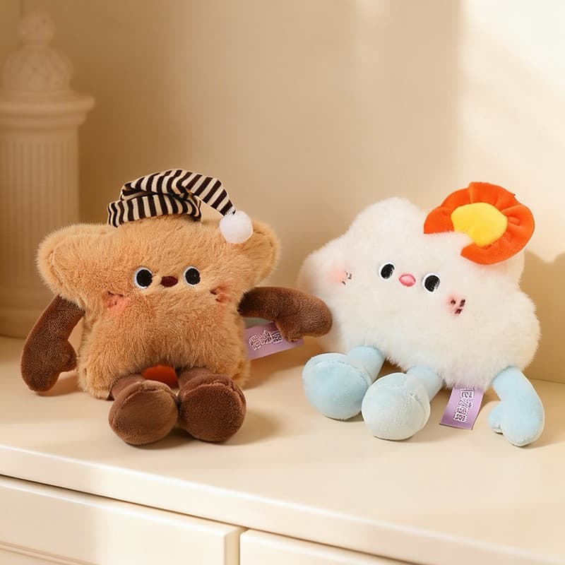 Adesivo De Geladeira Magnético Com Tema De Clima Fofo Brinquedo De Pelúcia Estrela Criativa Forma De Comida Boneca Decor