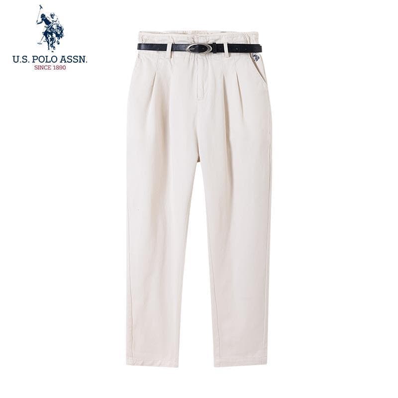 Uspoloassn Jeans Brancos Senhoras polo Primavera Outono Novo Estilo Americano Casual Solto Mais Magro Olhar Calças Retas