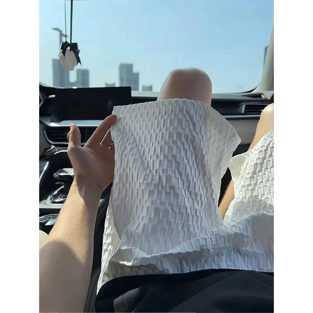 Shorts de seda gelo texturizado branco masculino verão exterior Wear estilo fino respirável calças de cinco pontos solta