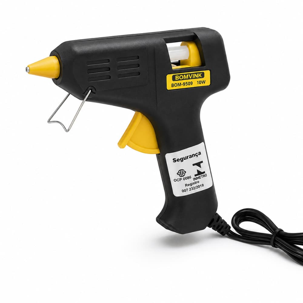 Pistola De Cola Quente Bivolt 10W Para Artesanato EVA Papel