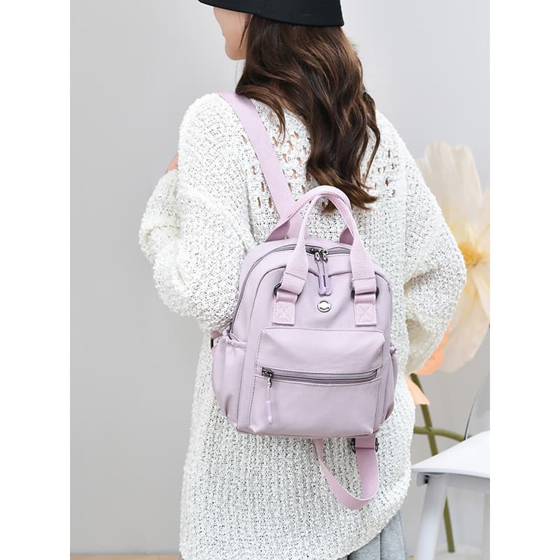 Moda All-Match senhoras mochila grande capacidade Casual Commuter leve multifuncional mochila versão coreana pequena moc