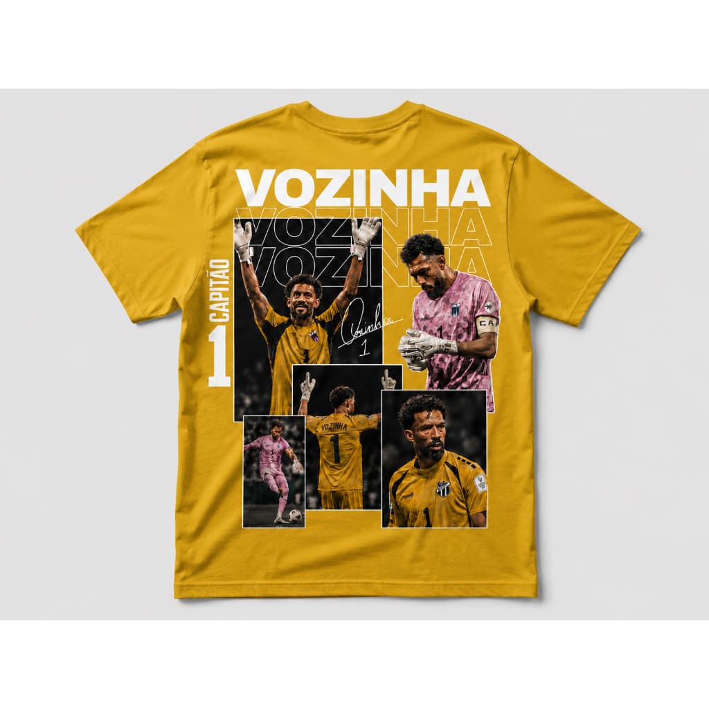 camiseta VOZINHA, jogador, goleiro, futebol, capitão , camiseta masculina, geek, profissional, goleiro vozinha