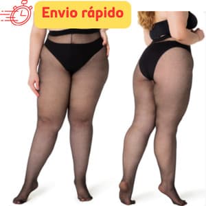 Meia calça feminina fio15 - Trifil tamanhos especiais 2XG - Preta, fina com leve transparência
