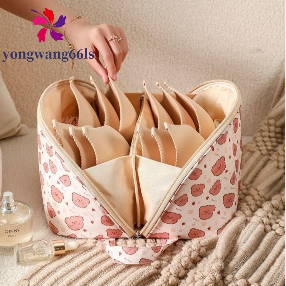 Bolsa De Armazenamento De Roupas Íntimas YONGWANG , Organizador De Sutiã De Viagem Portátil Com Impressão De Desenhos An