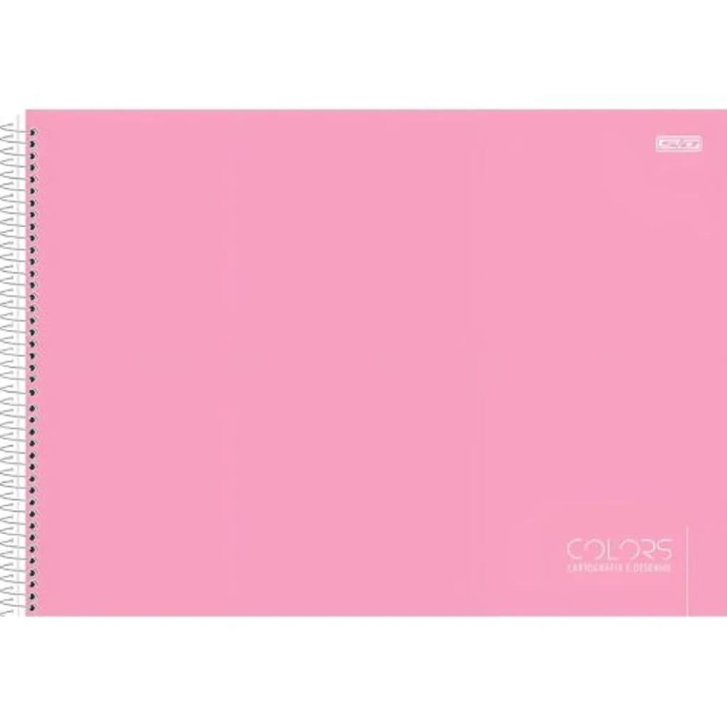 CADERNO DE DESENHO MILIMETRADO GRANDE CAPA DURA ESPIRAL 60F COLORS ANIMATIVA