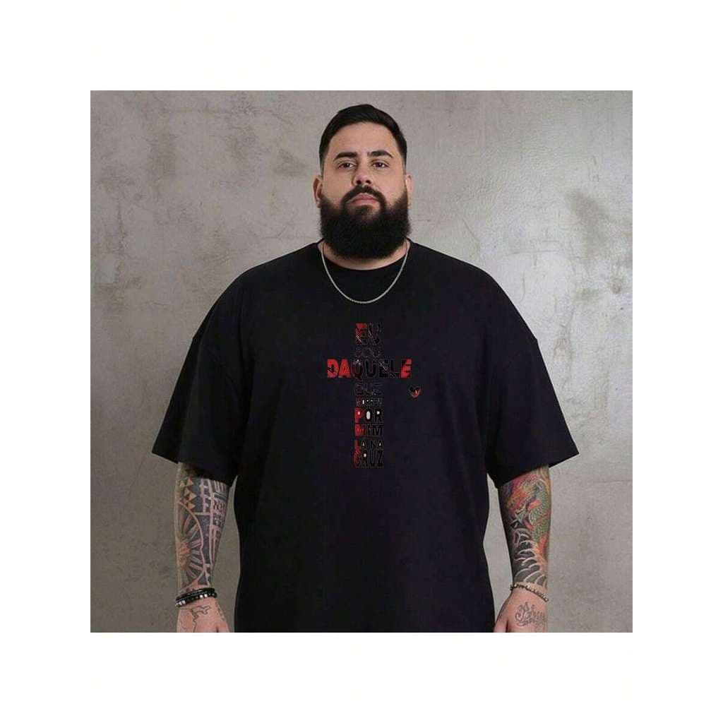 Camiseta Masculina 100% Algodão Cruz De Jesus Camisa Feminino T-Shirt