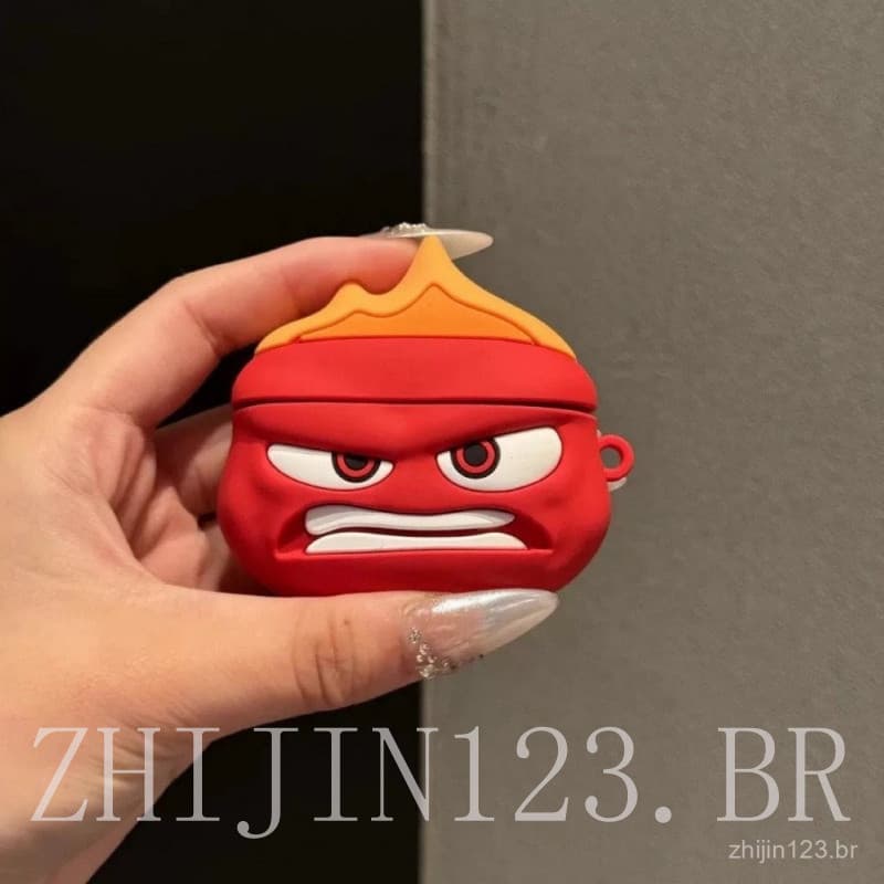 Capa protetora de silicone anti-queda de dupla face, adequada para Airpods 1 2 3 4 Pro 2, código do acessório f T1R5.