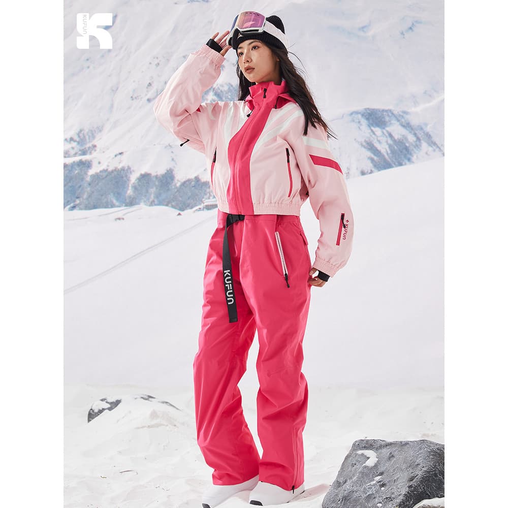 Legal pico terno de esqui terno feminino masculino macacão 2024 novo estilo profissional jaqueta neve superior folheado