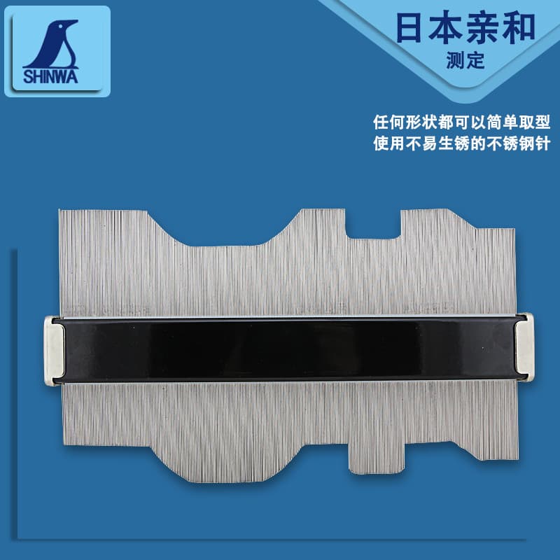 Japão importado afinidade Shinwa Radian régua perfil medidor arco 300mm sapato placa calibre 150mm