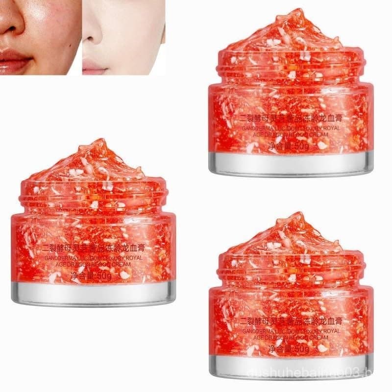 Creme Hidratante Facial de Sangue de Dragão 50g com Retinol e Placenta para Uniformizar o Tom da Pele (3 unidades)