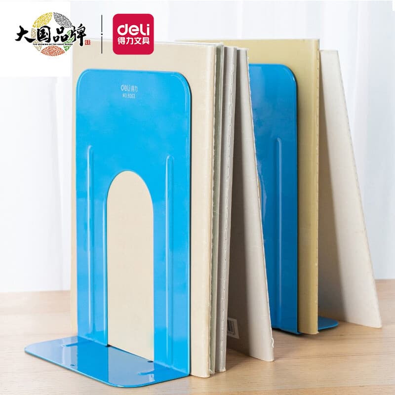 Deli Metal ferro estante estudantes uso estante grande livro clipe livro volta clipe livro Rack de armazenamento estante