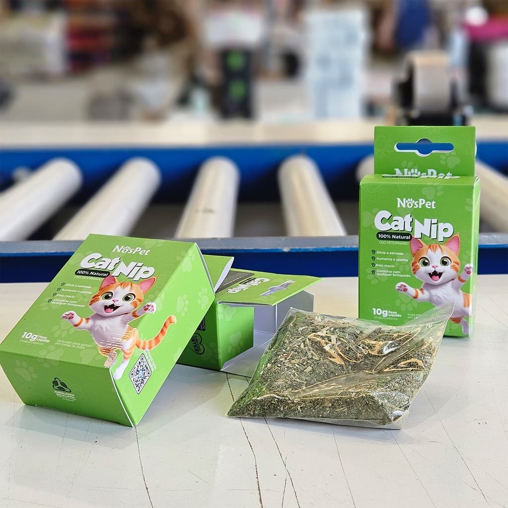 Catnip Erva do Gato Desidratada Nospet 100% natural 10Gr