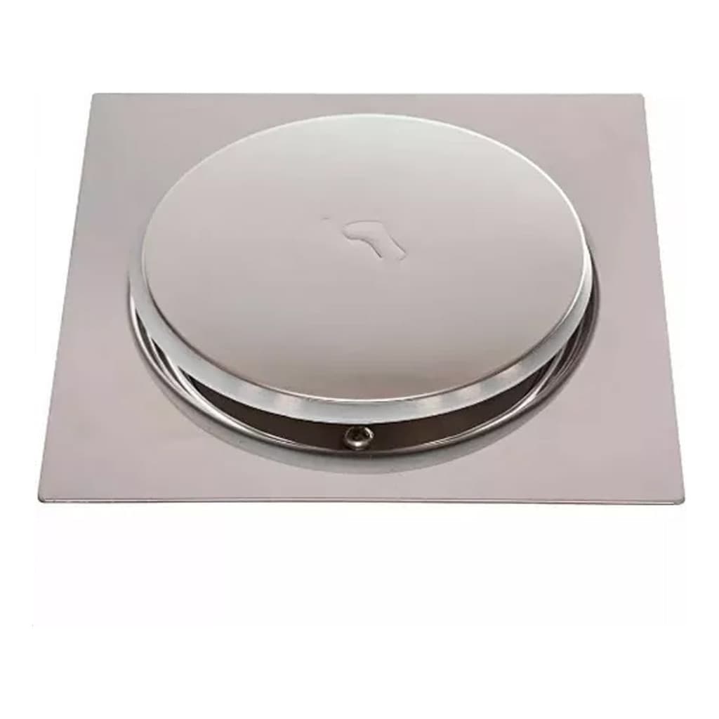 Ralo Click Inox 15cm Sistema de Fechamento no toque Antiodor