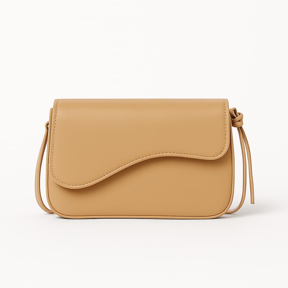 Bolsa de Ombro Feminina Baguete Alça Ajustável Elegante Couro