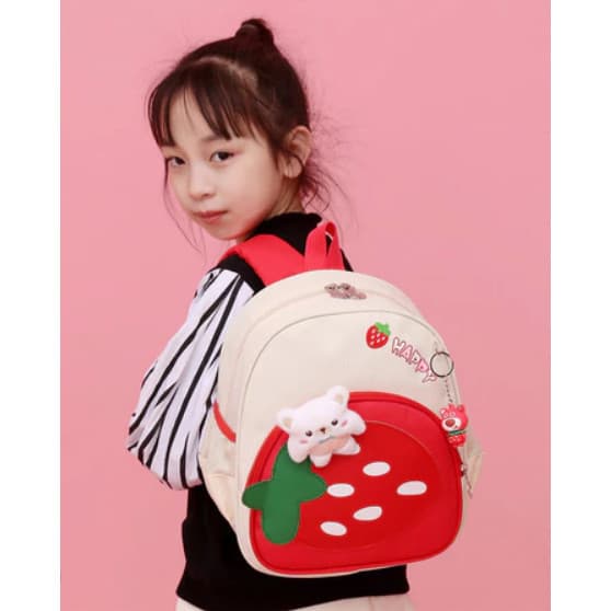 Mochila escolar feminina para jardim de infância, mochila fofa de desenho animado para crianças N2416
