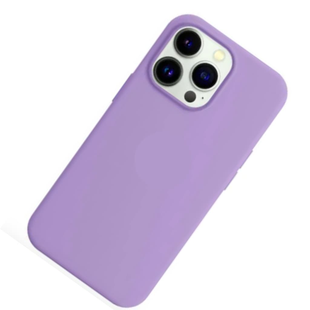 Capa Capinha Para iPhone 14 Lilás Aveludado