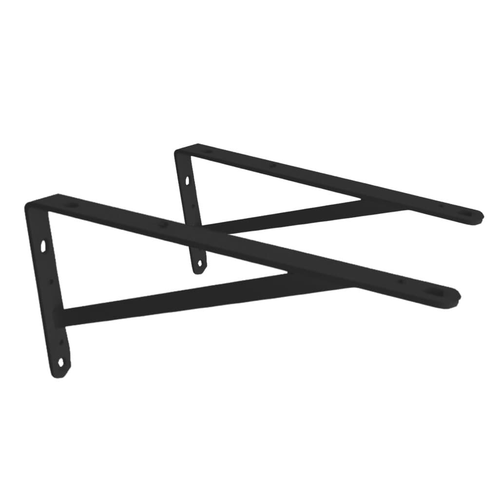 Suportes Mão francesa 50cm Pesada até 110kg C/2 Preta Multiv