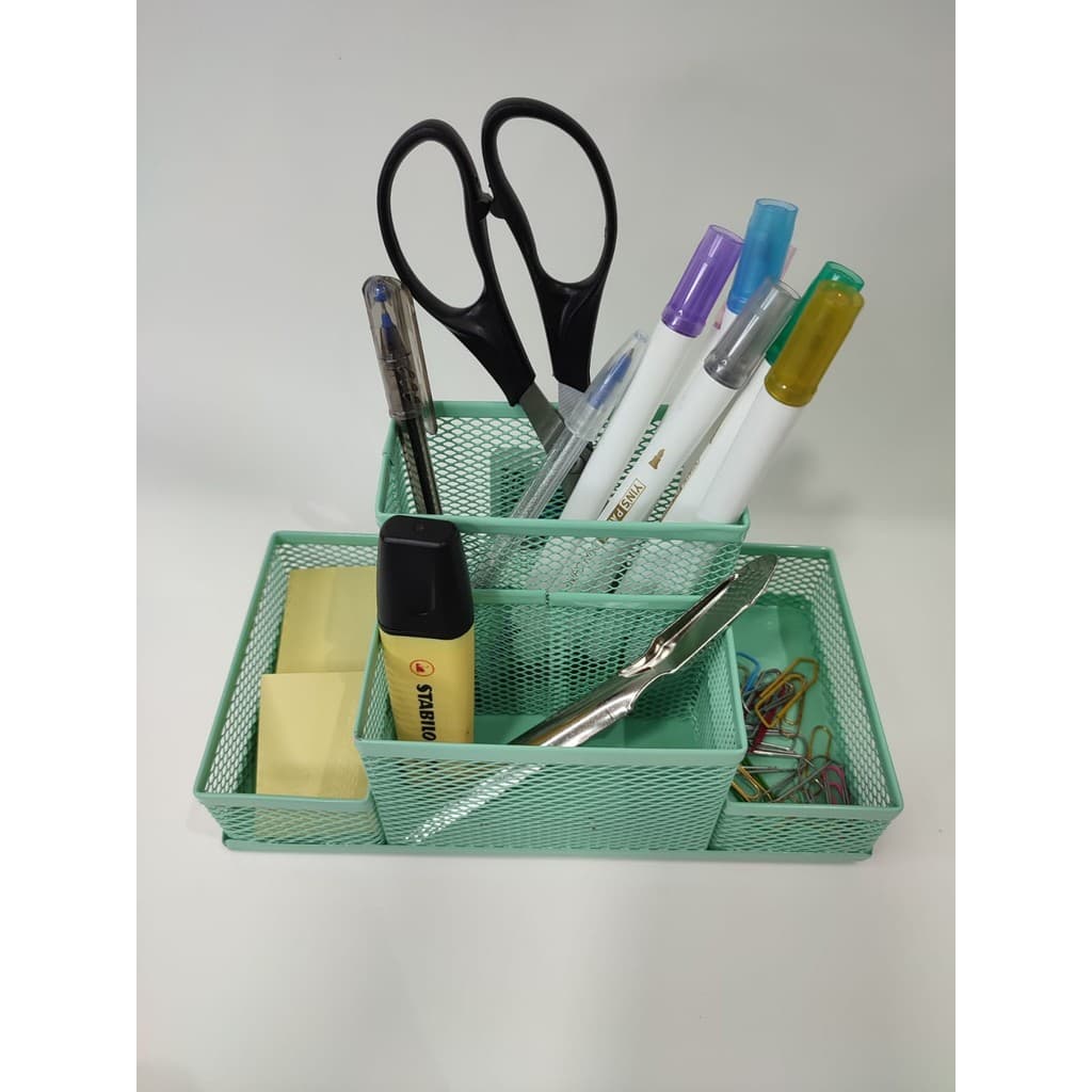 ORGANIZADOR DE MESA - PORTA CANETAS COLORIDO 4 PARTES