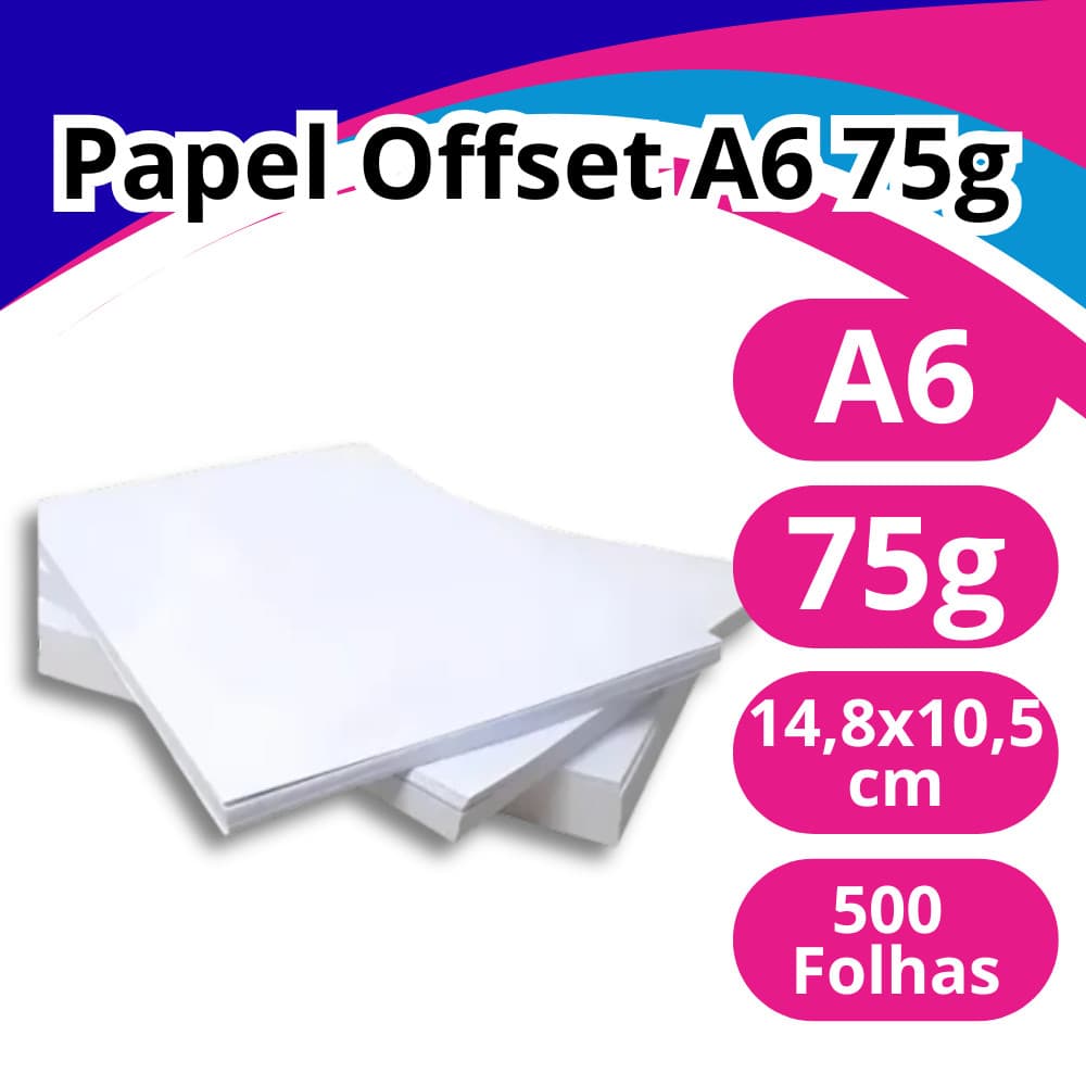 sulfite 75g chambril A6 c/ Aprox 500fls