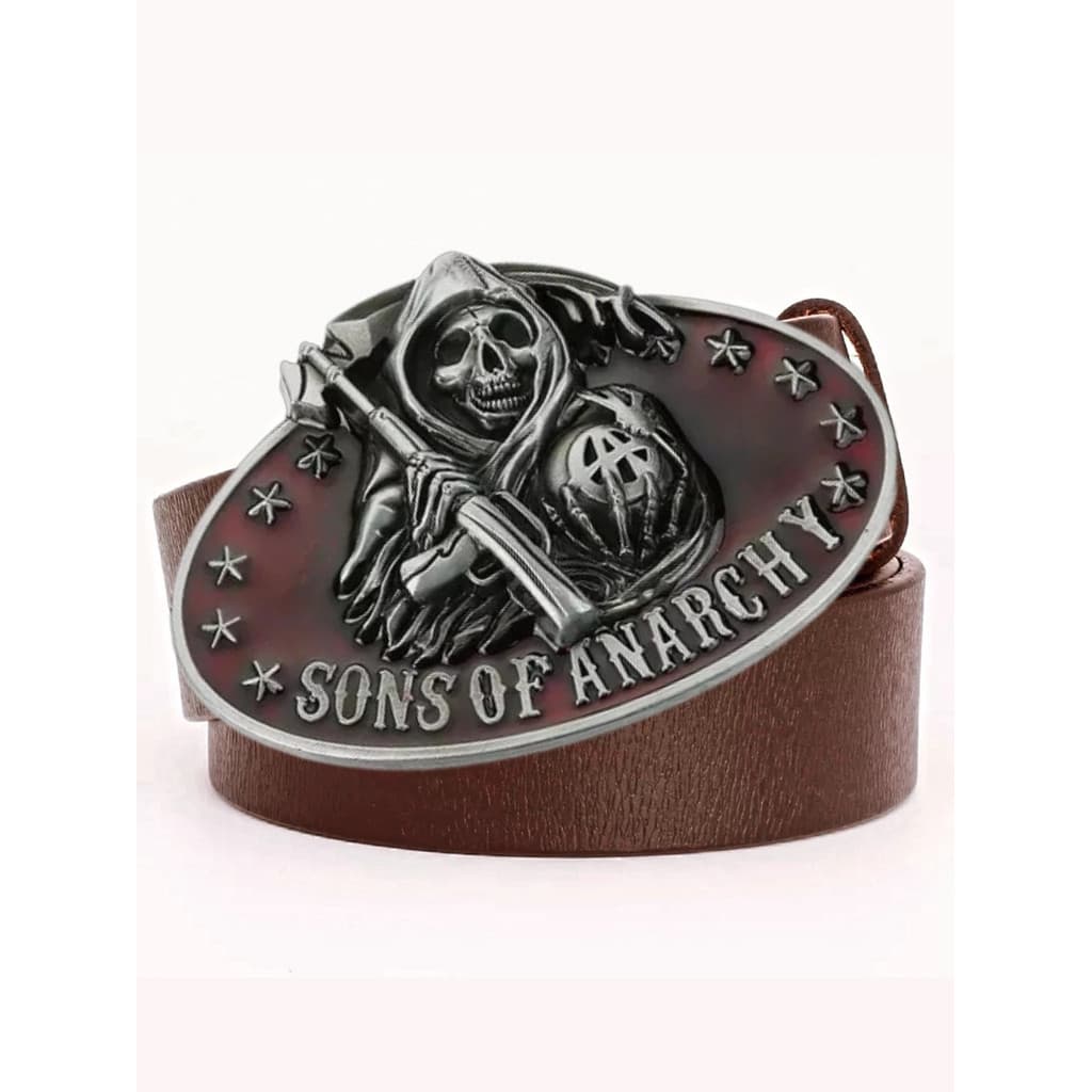 Cinto Com Fivela Sons Of Anarchy Soa Filhos Da Anarquia Moto Motoclube Motogrupo