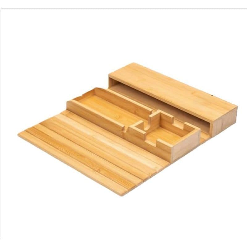 Bandeja De Braço De Sofá De Bambu Com Conjunto De Porta-Copos , Apoio Madeira Antiderrapante Para Café , Chá E S , Minim