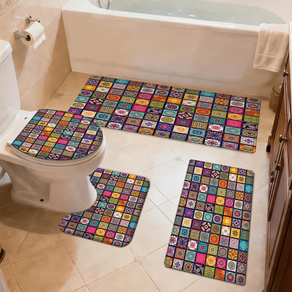 Novo tapete de porta de entrada de utensílios de mesa domésticos cozinha absorvente de água longo quarto antiderrapante