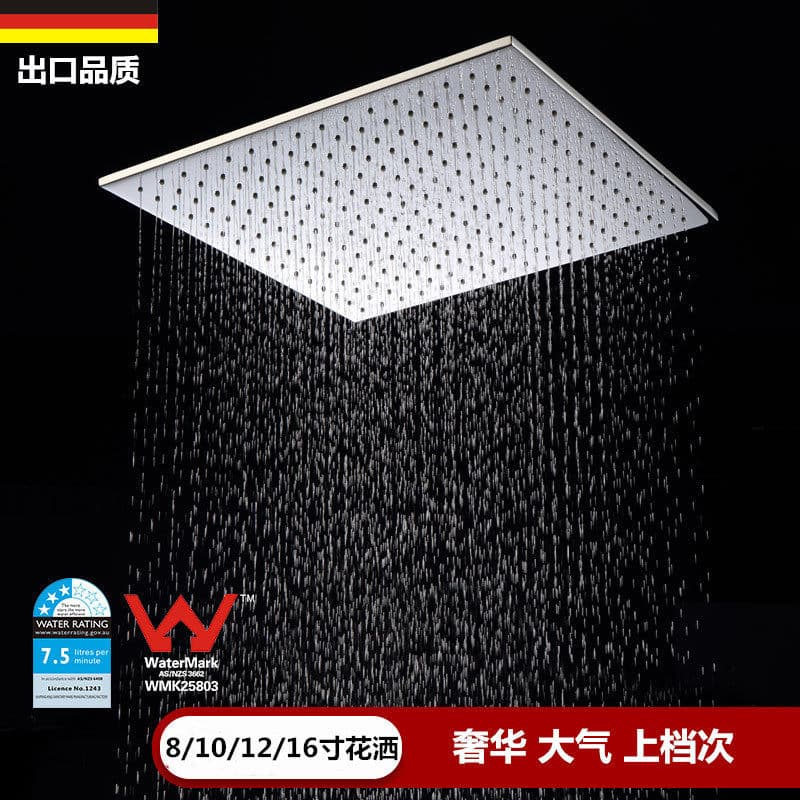 Exportado para a Alemanha Acessórios de chuveiro pressurizados Toda cabeça de chuveiro de cobre 27/33/40/53cm Spray de c