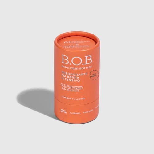 Desodorante Natural  BOB Lavanda e Alecrim 50g -  Sustentável Sem Alumínio Vegan
