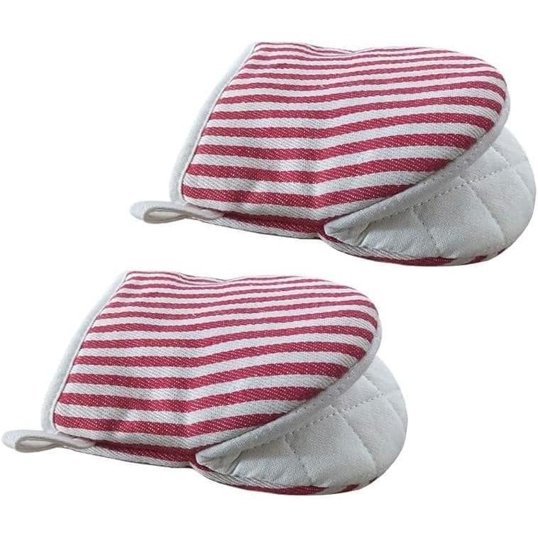 Luvas de Forno Mini, Luvas de Cozinha Resistentes a 500 Graus, Luvas para Assar com Alças para Pendurar, Luvas Térmicas