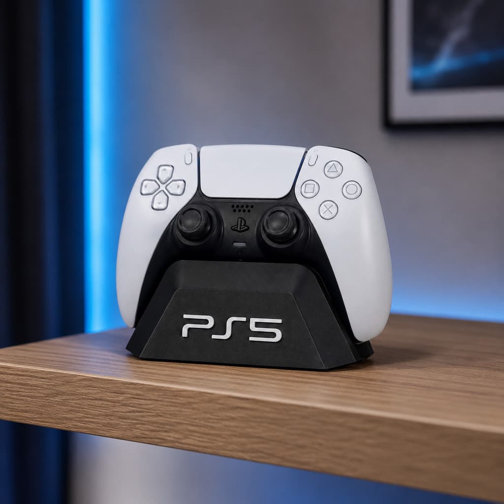 Suporte para Controle PS5 Base Organizadora Gamer Preto ou Branco ou Vermelho