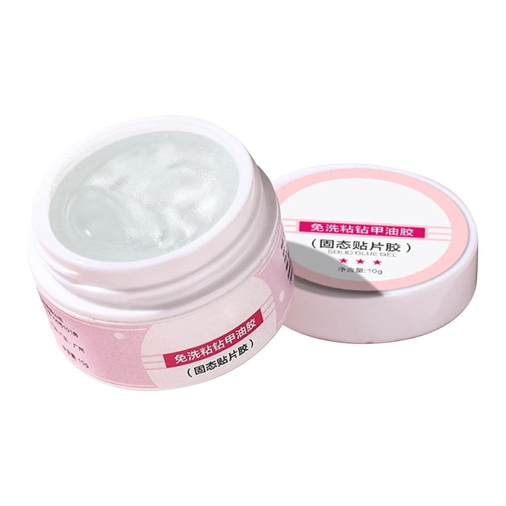 Cola em Gel Sólida para Unhas - Cola em Gel para Unhas Postiças, Gel Super Forte que Requer Secagem, Fácil de Usar e Dur