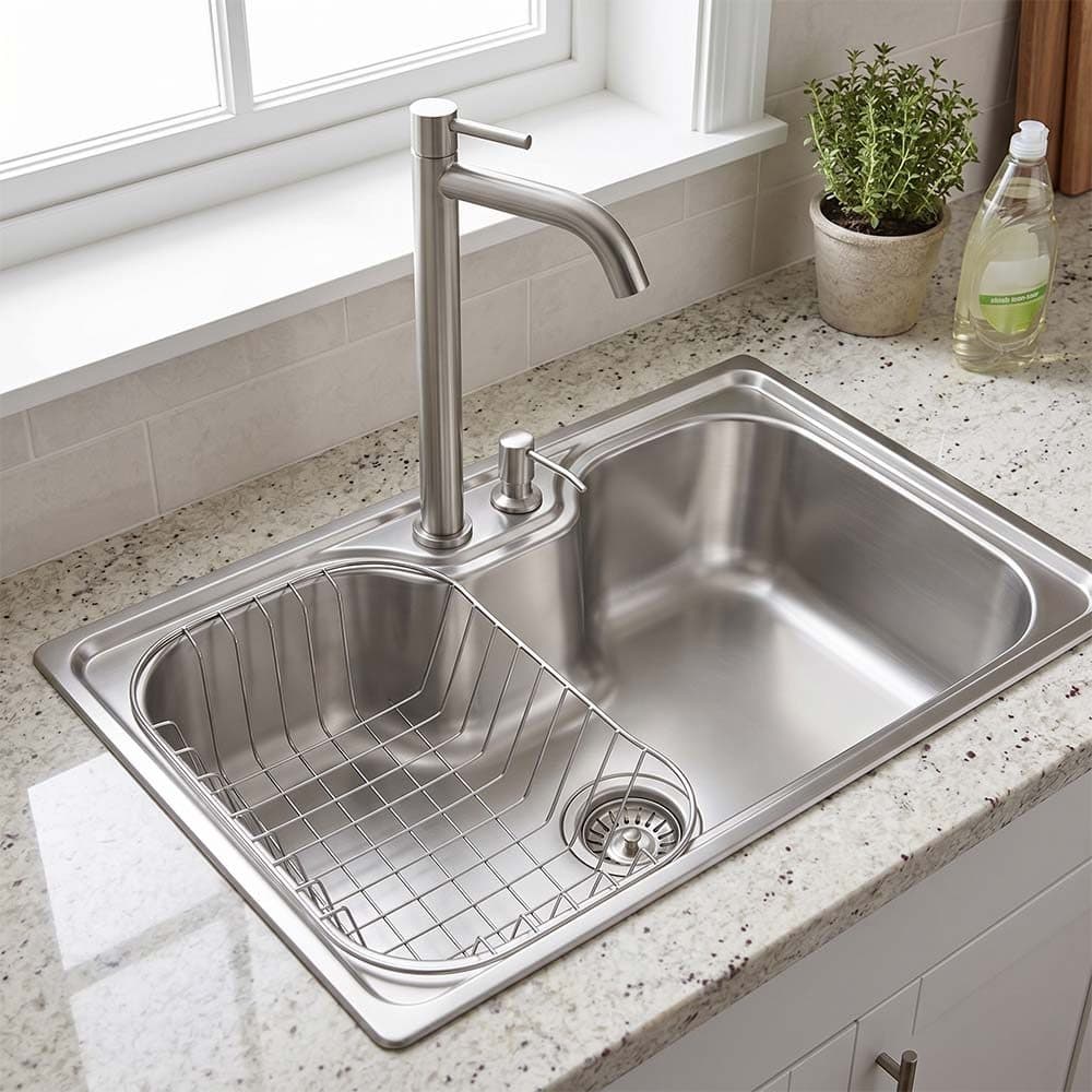 Cuba Gourmet 50x40cm Com Torneira Alta Bancada Água Fria Inox 304
