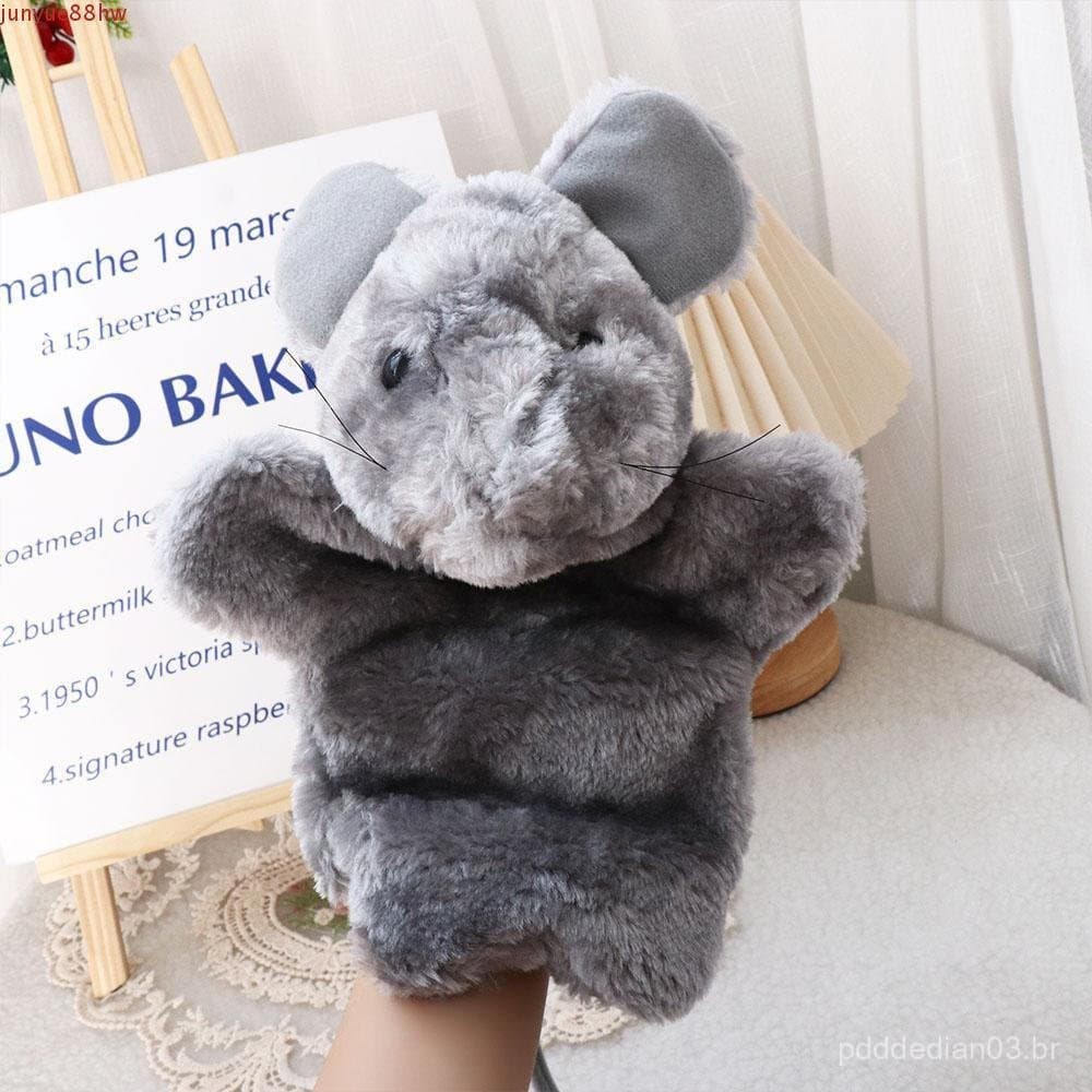 JUNYUE Mouse Fantoche De Mão Bebê Dedo Luva Adulto Aniversário Animal Boneca De Pelúcia