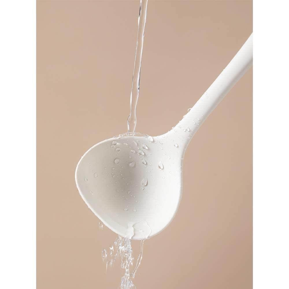 Colher de sopa de Silicone de tamanho grande, grande, tamanho pequeno, panela antiaderente doméstica, aprofundamento, co