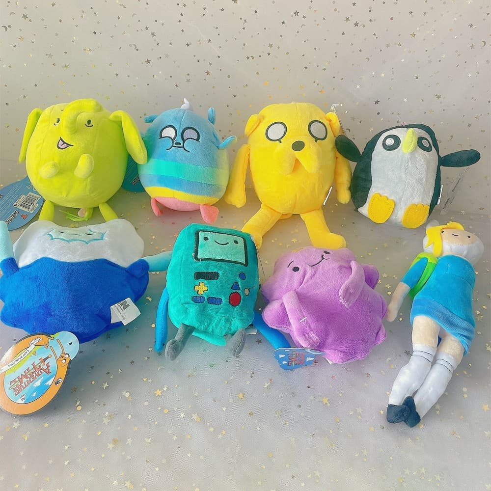 12 Estilo 12-30cm Tempo De Aventura Com Finn E Jake Penguin Arco-Íris Unicórnio Pingente De Pelúcia