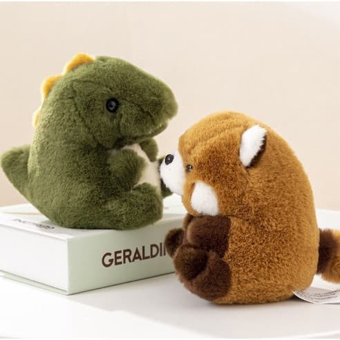 [SG Seller] Brinquedo de dinossauro de desenho animado, boneca de pelúcia, decoração de boneca fofa UOQ3