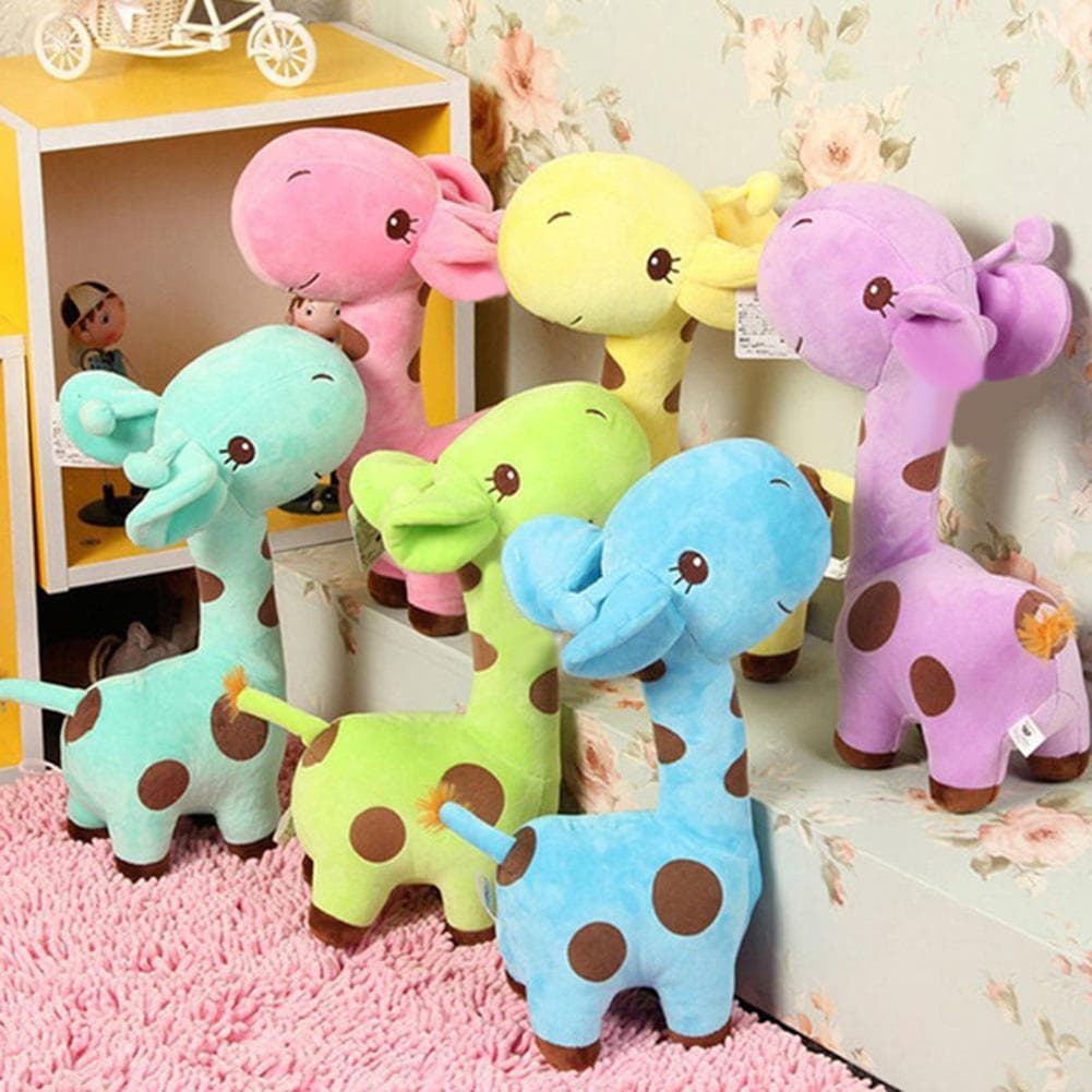 Brinquedo Pet p/ Cachorro Pequeno Porte Ursinho De Pelúcia Urso Bichinho Animal Girafa Girafinha Zoo