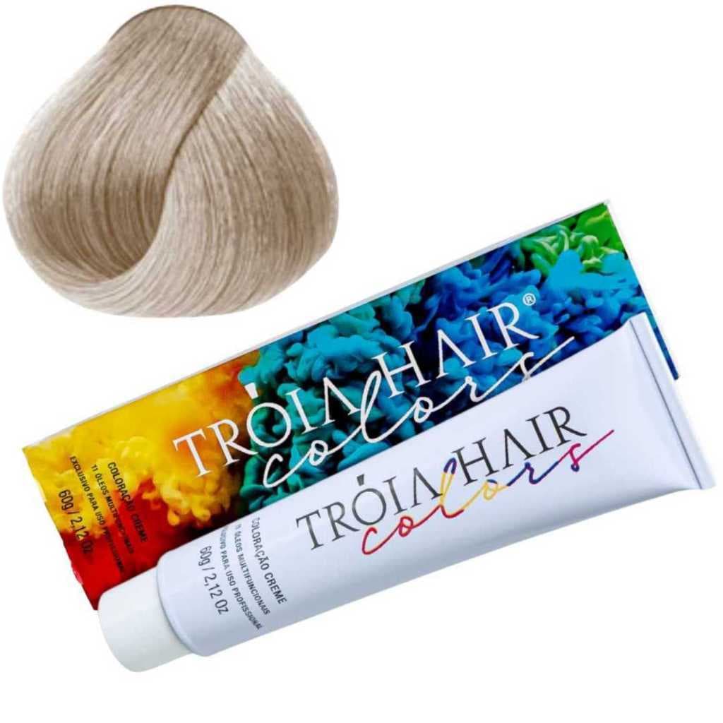 Coloração em Creme Permanente Super Clareador Pérola #11.89 - Troia Hair colors 60g