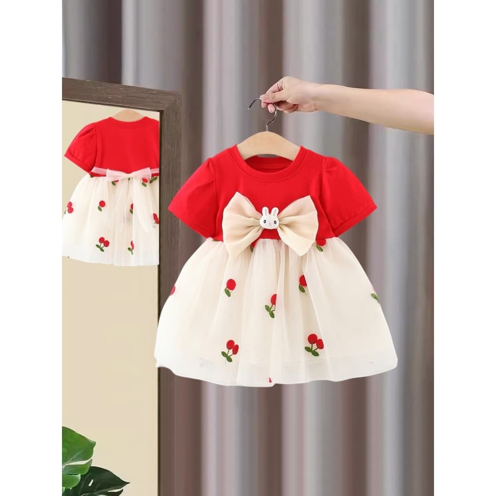 Meninas vestido verão moda pequena princesa vestido de um ano roupas 2 vestido de bebê 3 bebê menina vestido de verão