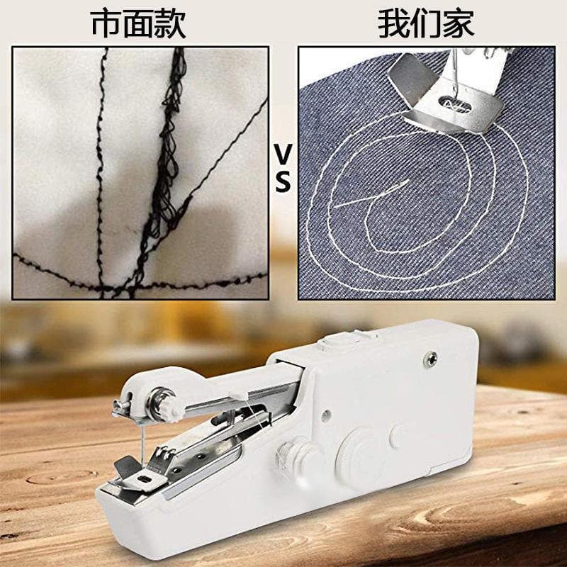 Mini máquina de costura portátil doméstica semiautomática portátil máquina de costura manual ferramenta simples pequena